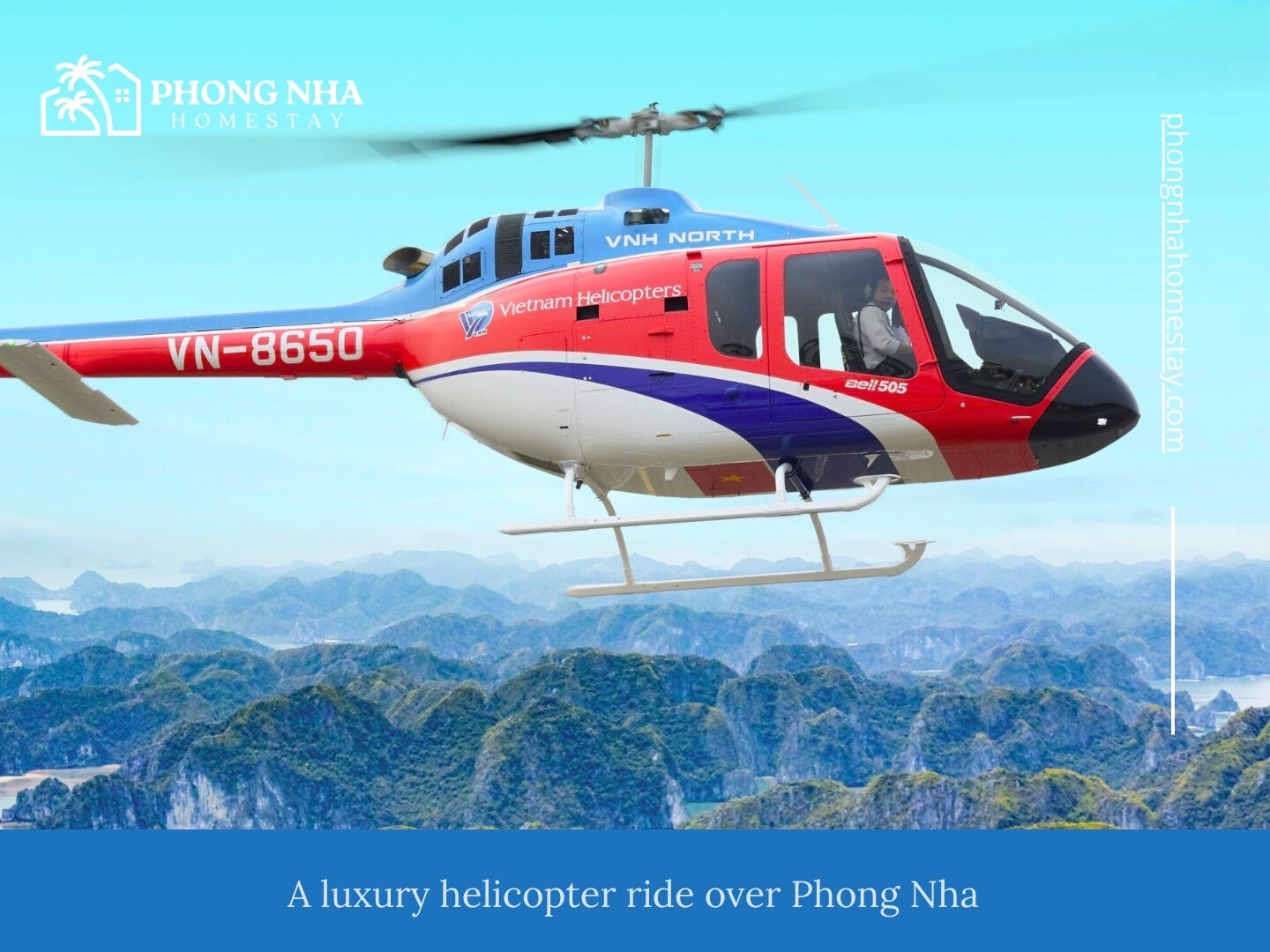 A-luxury-helicopter-ride-over-Phong-Nha