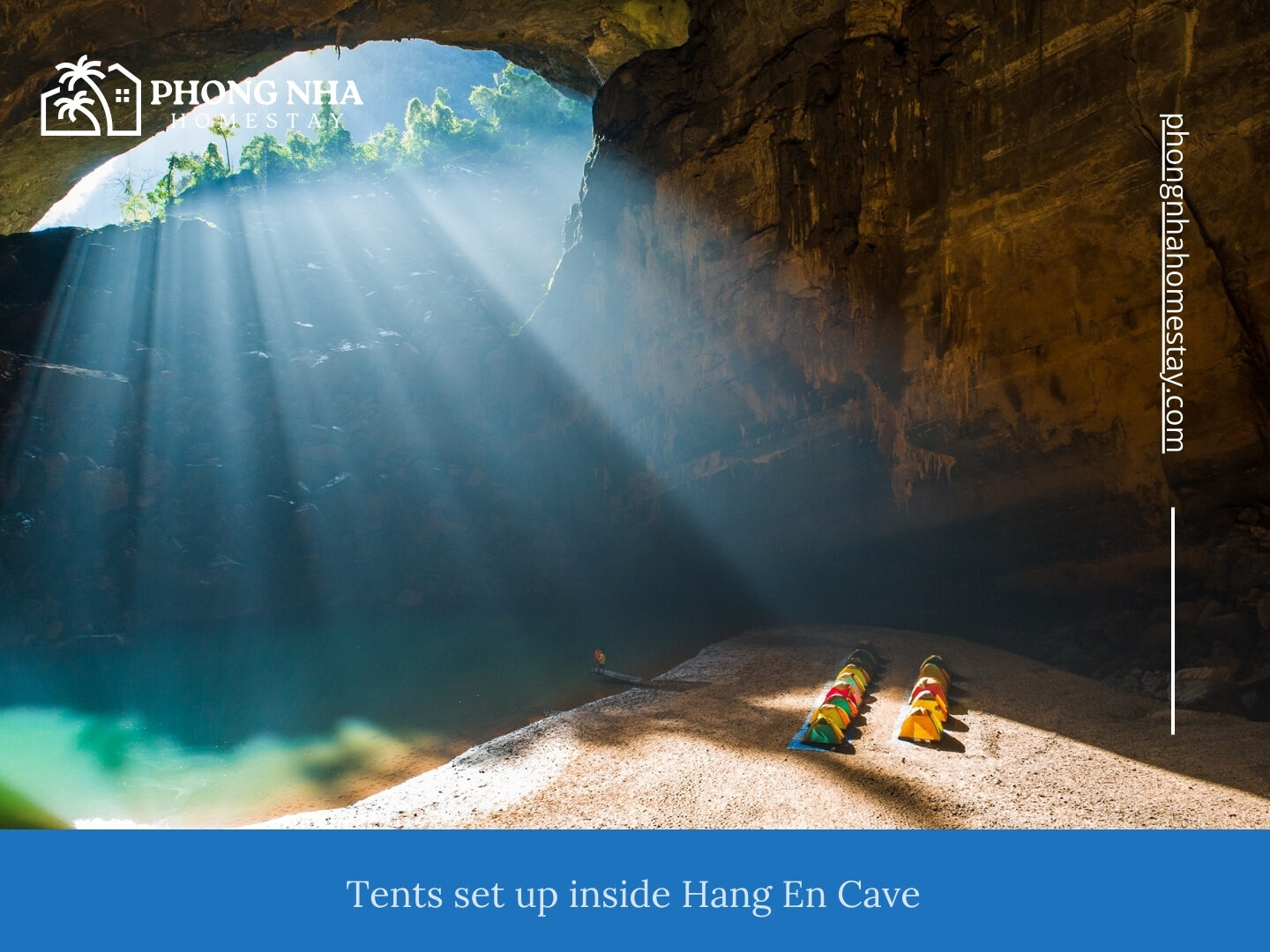 Tents-set-up-inside-Hang-En-Cave